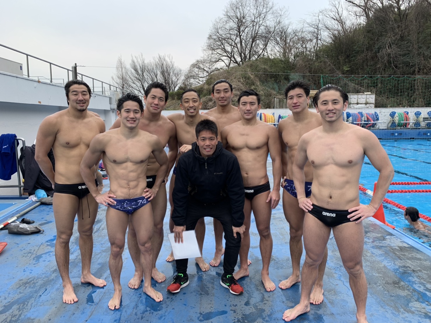 男子水着日本体育大学　最強日体大男子全日本　水球　ポロパン　Lサイズ